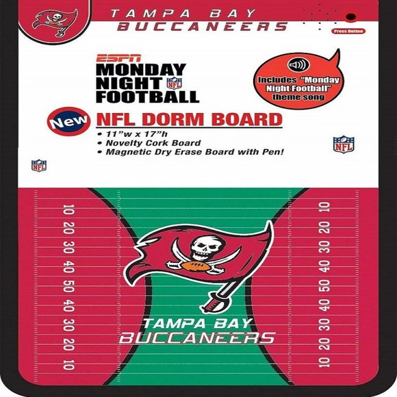 Tampa Bay Bucs Sound Message Board 11 x 17 In NEW - Picture 2 of 2
